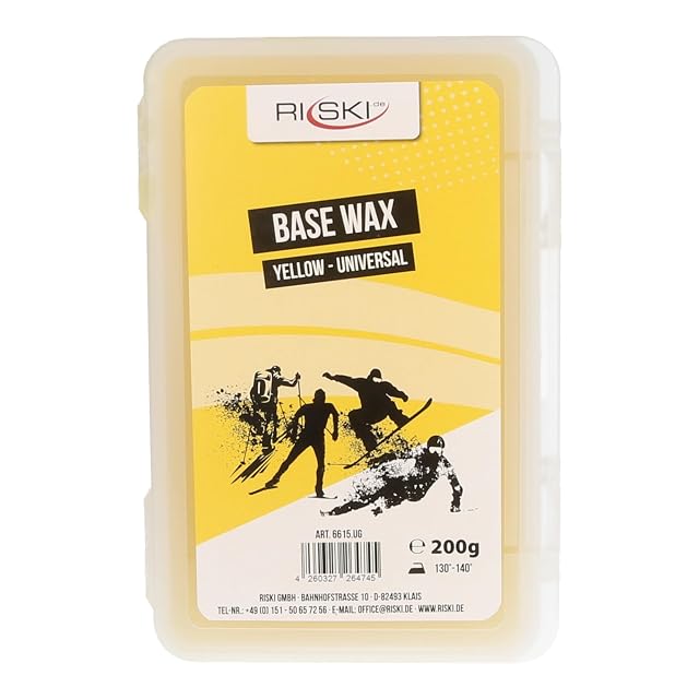 RiSki Base Wax universal, 200 g, gelber Block