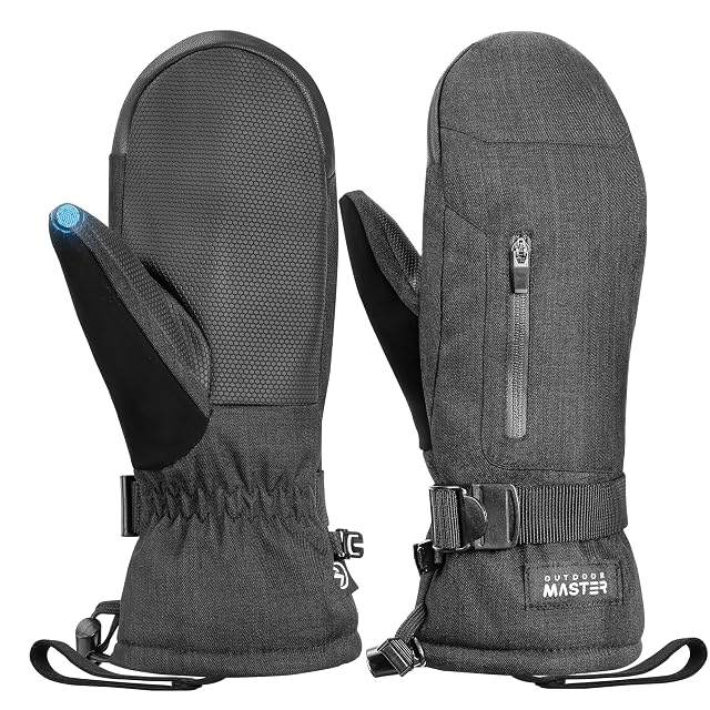 OutdoorMaster Skifäustlinge in Schwarz