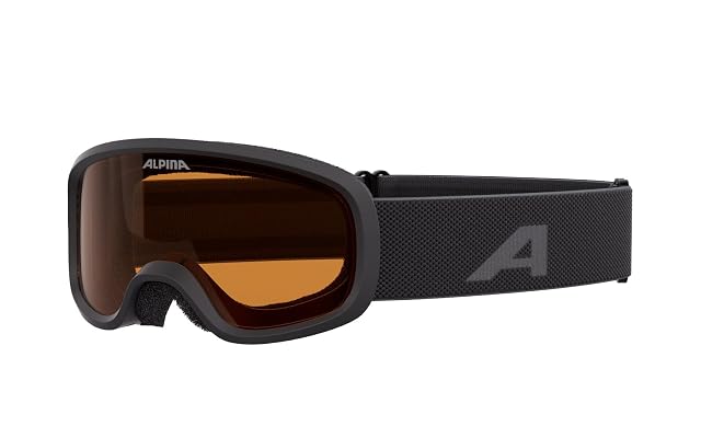 Alpina Piney 2.0 mattschwarze Kinder-Skibrille