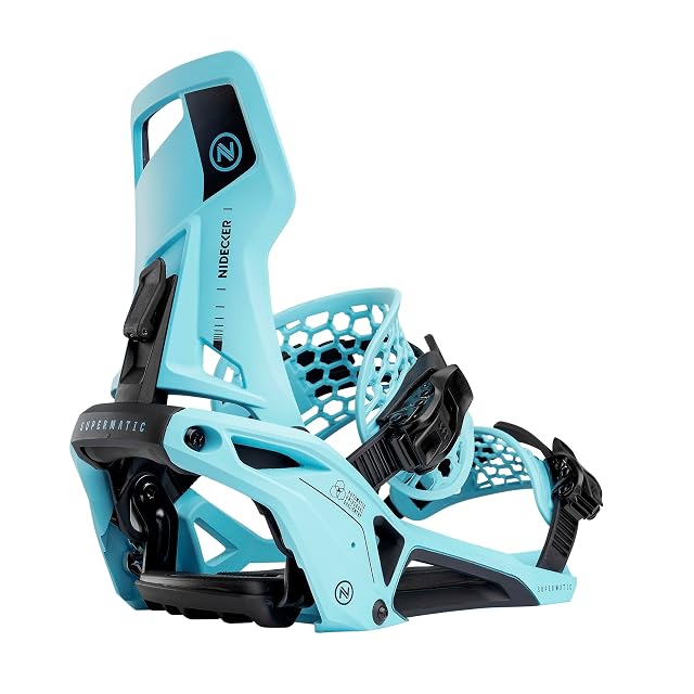 Nidecker OG Supermatic Snowboardbindung in Escape Cyan mit automatischem Einstieg