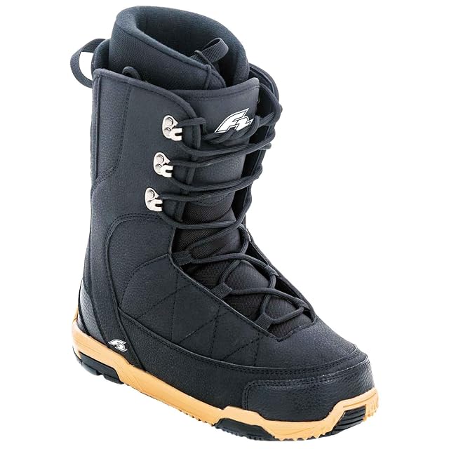 F2 Concept Snowboard-Softboot in Schwarz mit Metall-Schnürhaken
