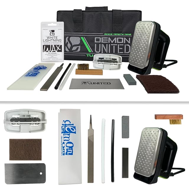 Demon United komplettes Tuning-Set für Ski und Snowboard mit Wachs