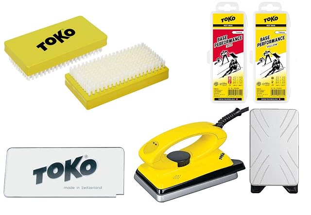 Toko fünfteiliges Skiwachs-Set mit T8-Wachseisen